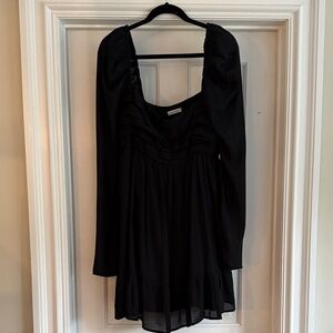 A&F Black Long Sleeve Dress
